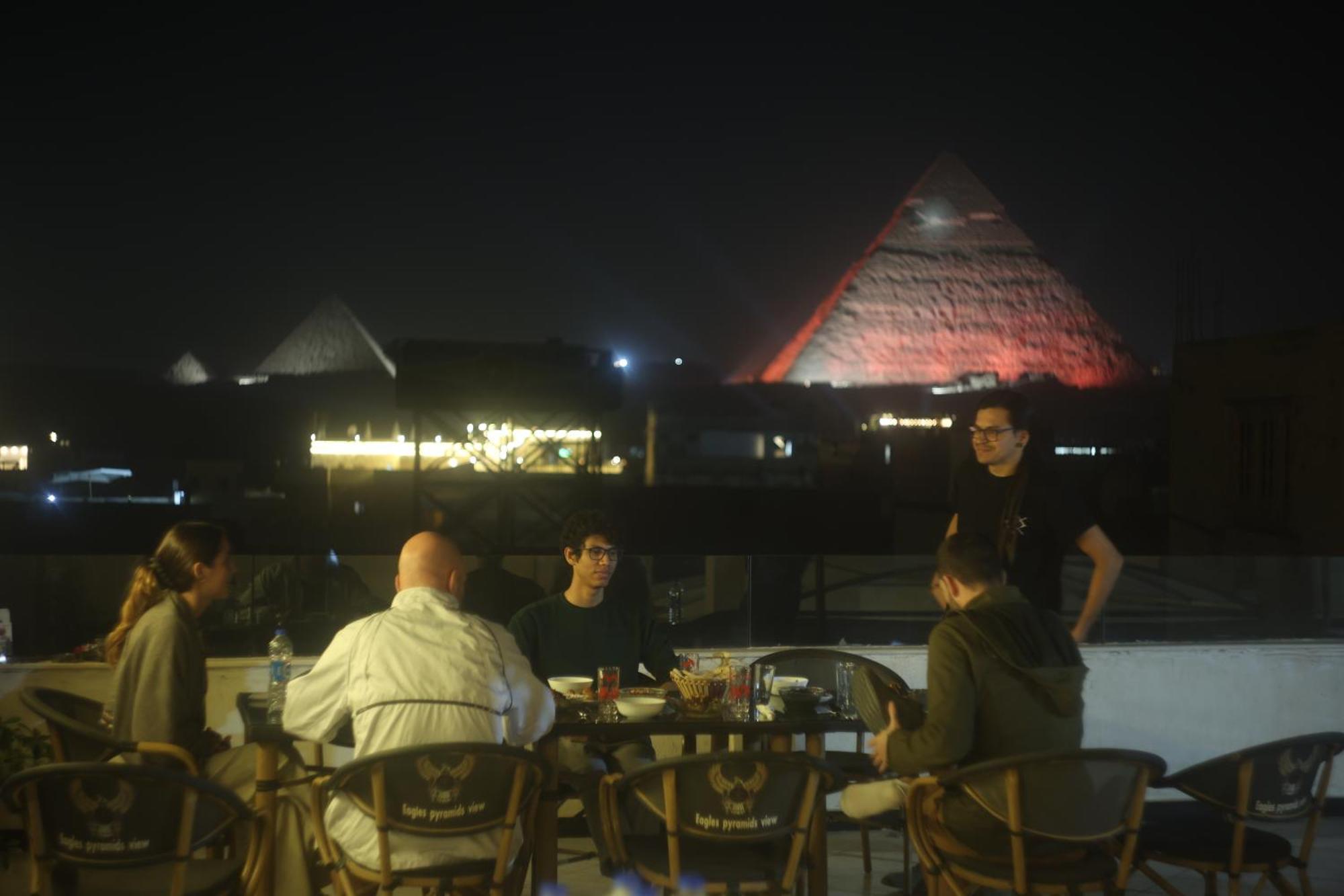 Eagles Pyramids View Hotel Kafrat al Jabal Luaran gambar